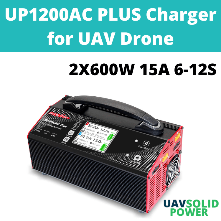 Ultra Power UP1200AC PLUS 2X600W 15A 6-12S Battery UAV Drone Charger